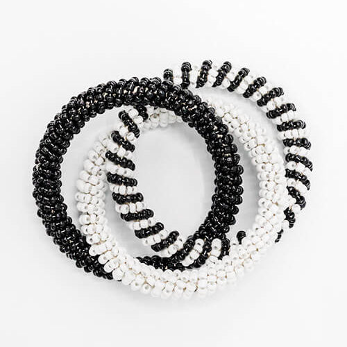 Beaded Napkin Rings, Set of 4