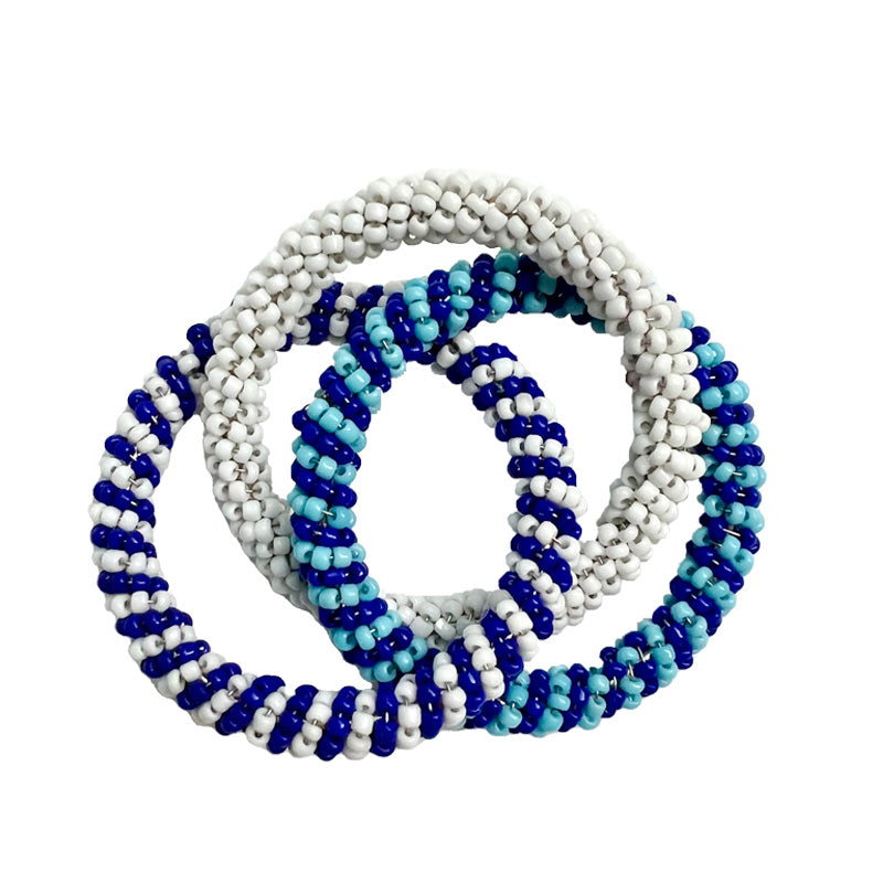 Beaded Napkin Rings, Set of 4