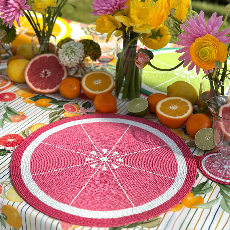 Grapefruit Placemats, Set of 2