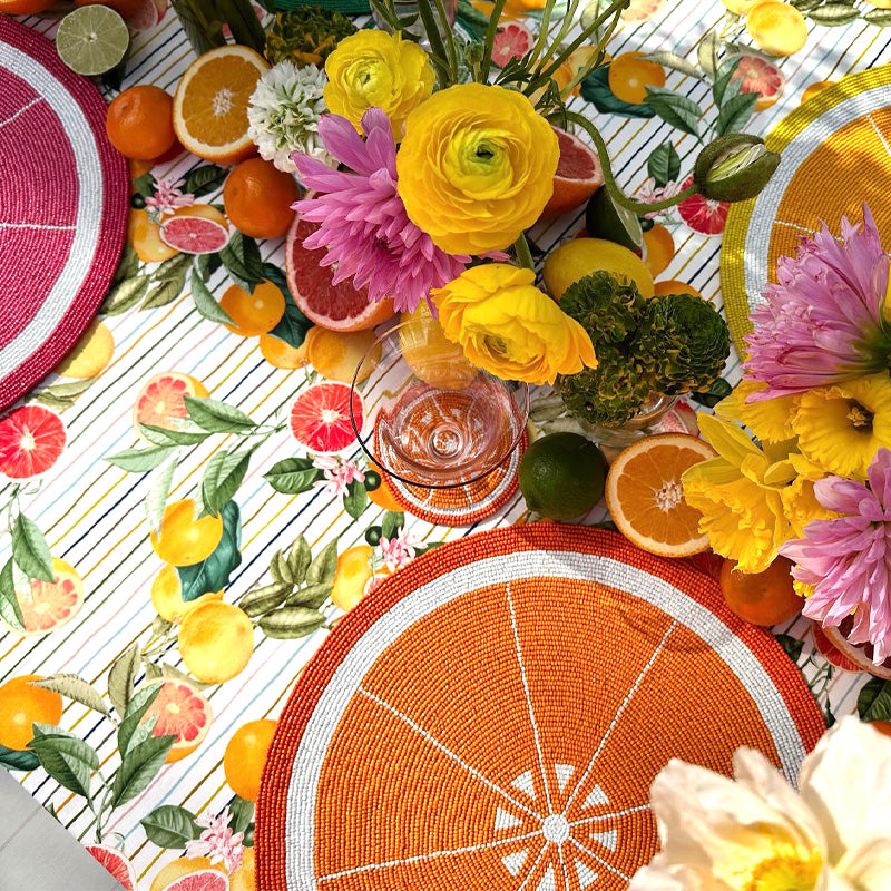 Citrus Coasters, Set of 4
