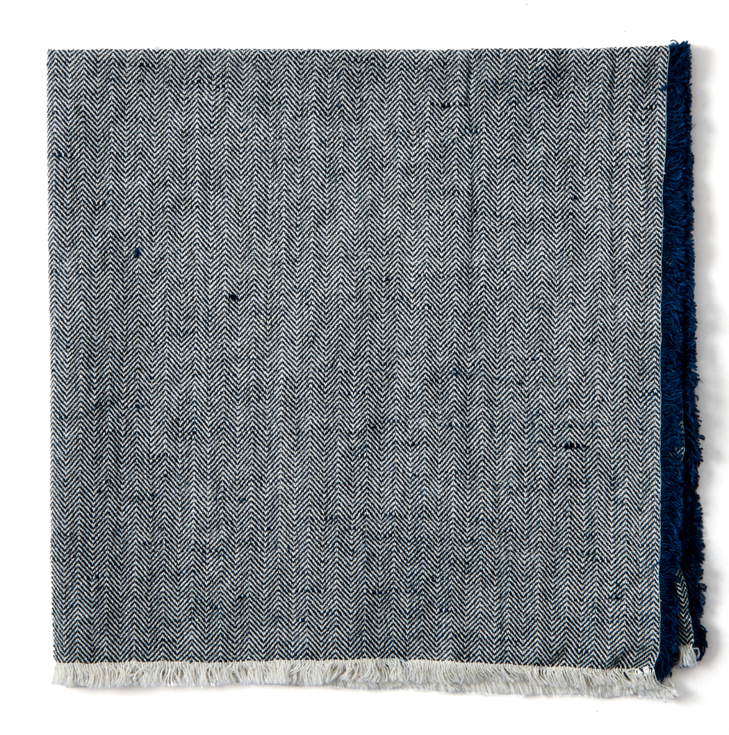 S/4 21" Herringbone Fringe Napkin