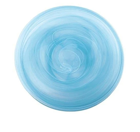 S/4 Aqua Alabaster Glass Dishes