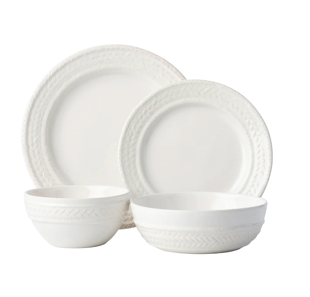Le Panier 4pc Setting - Whitewash