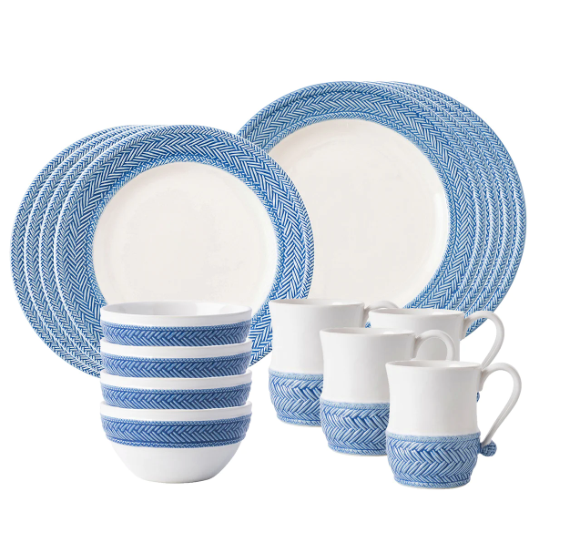 Le Panier 16pc Setting - Delft Blue