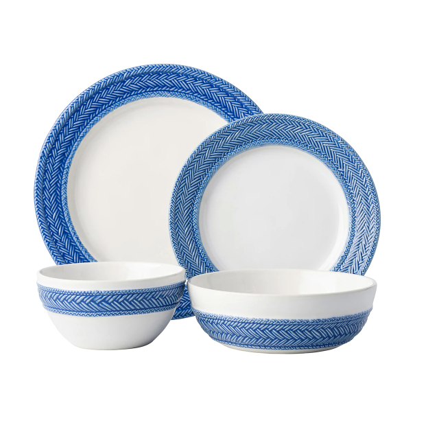 Le Panier 4pc Setting - Delft Blue