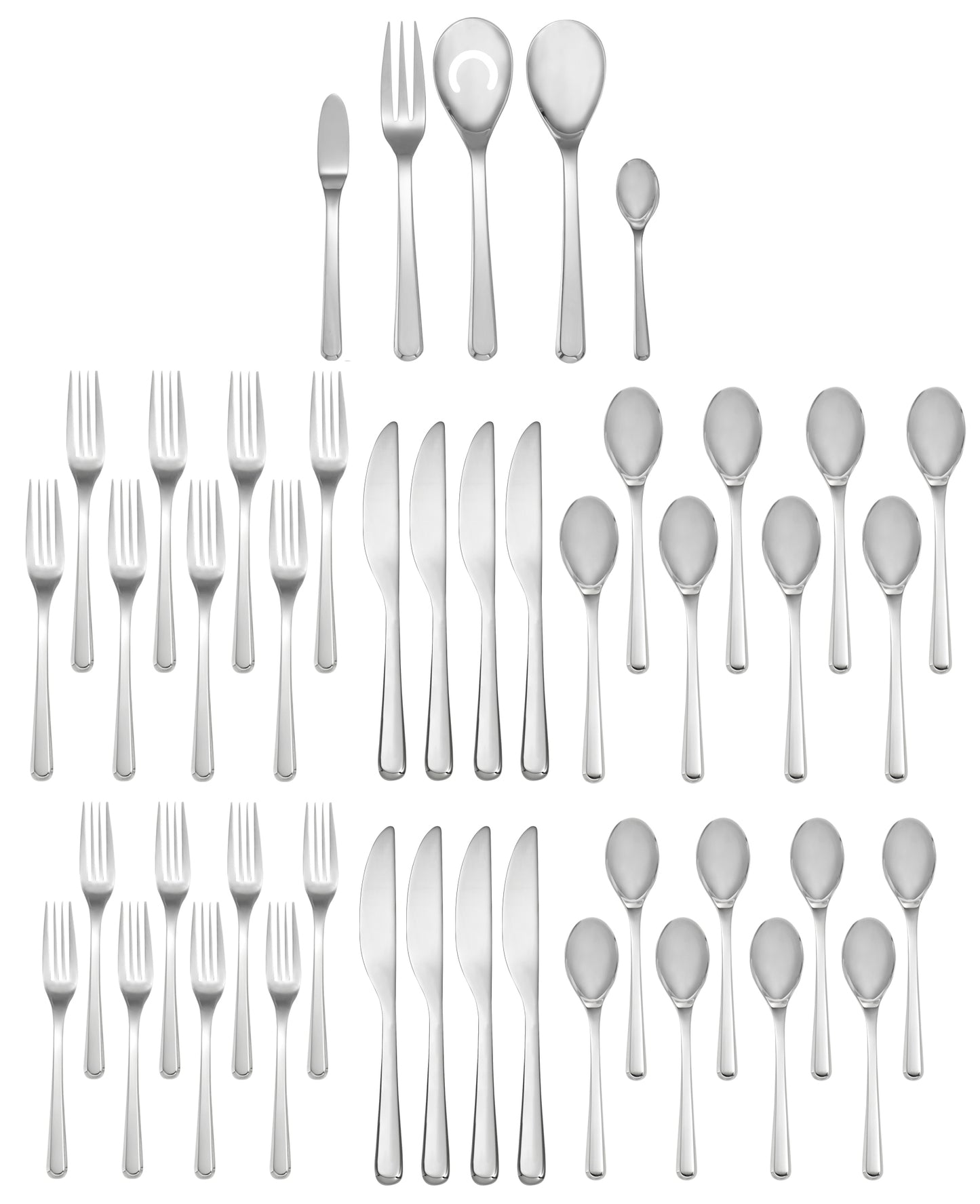 Aura 45-Piece Flatware Set
