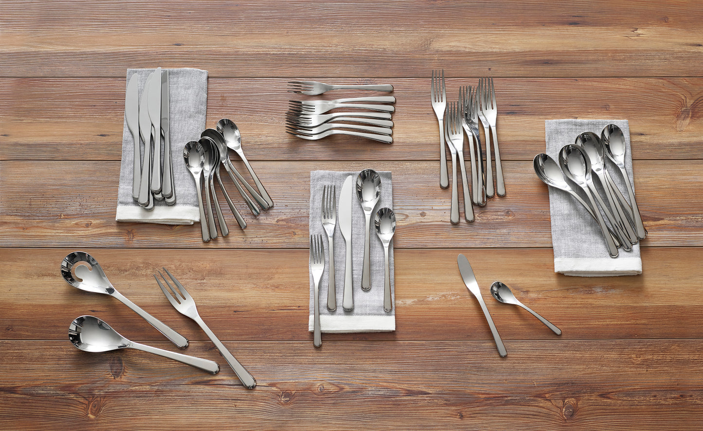 Aura 45-Piece Flatware Set
