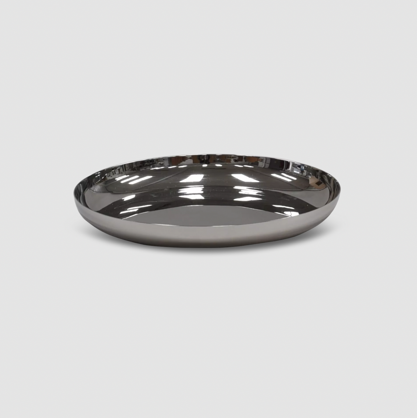 MODERN Large Plate in Stainless Steel