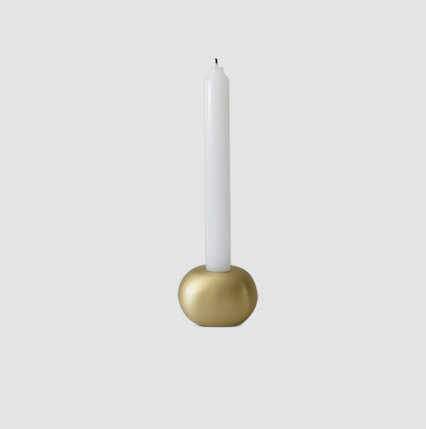 NOODLE Solo Candle Holder in Brushed Brass