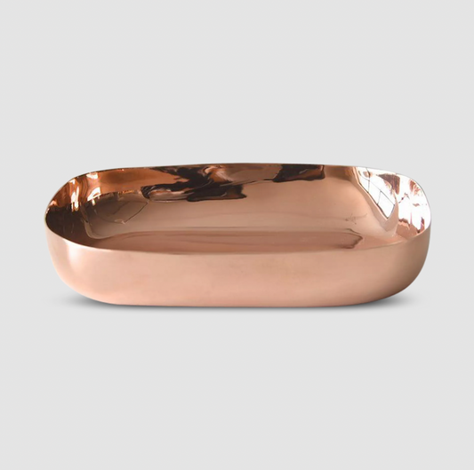 SCULPT Medium Platter in Copper