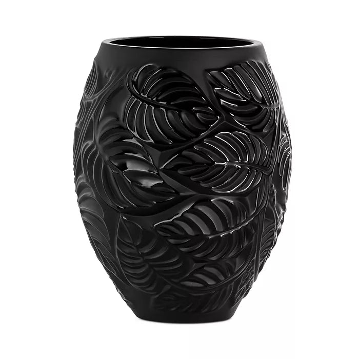 Lalique Feuilles Vase