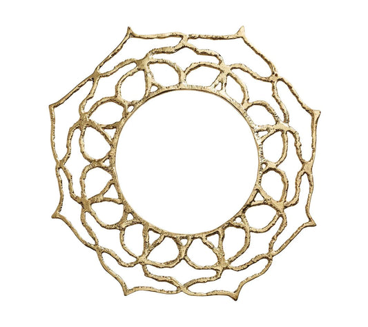 Sahara Charger in Gold, Set of 4
