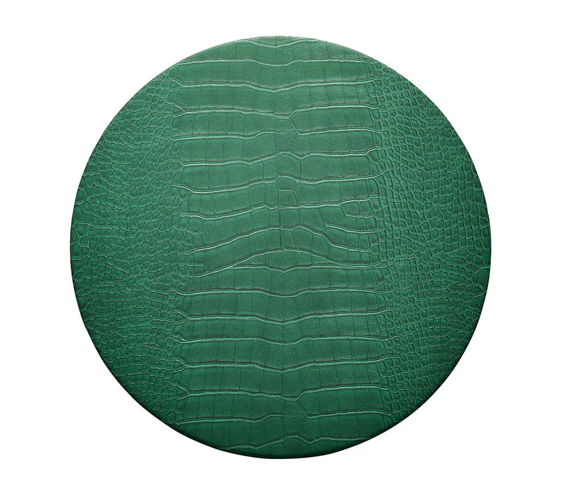 Croco Placemat in Emerald, Set of 4