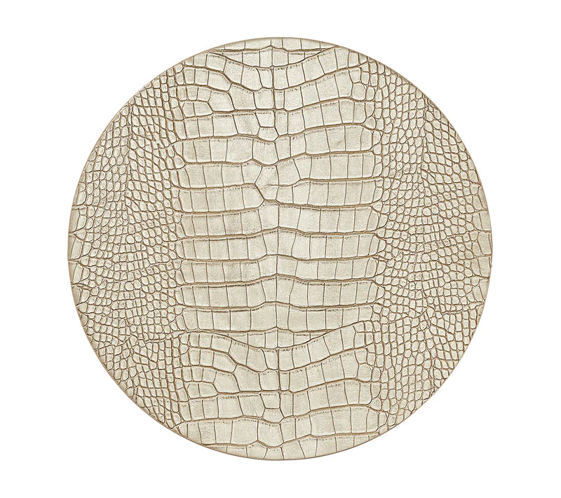Croco Placemat in Gold, Set of 4