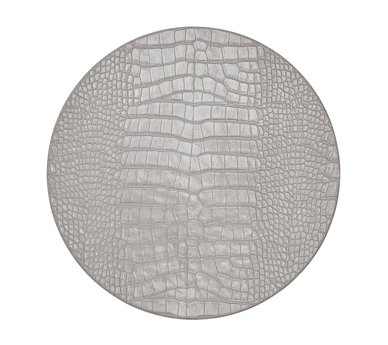 Croco Placemat in Gray, Set of 4