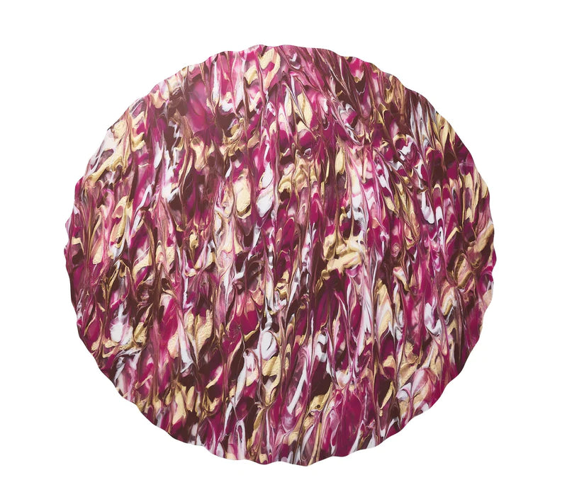 Marbled Placemat in Berry & Gold, Set of 4