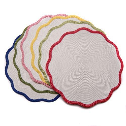 S/4 Border Scallop Placemats
